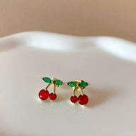 Cherry Red Style Earrings