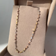 Tricolor Shine 18K Italian Gold Chain