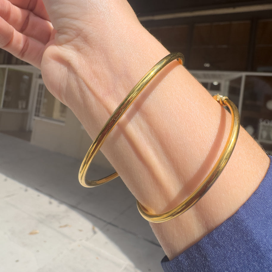 Golden Zircon Drop and Pearl Style Steel Bracelet