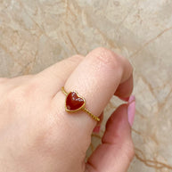 Hearts Adjustable Rings