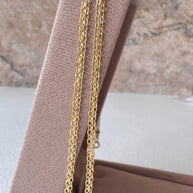 Bismark Chinese Fabric 18k Solid Gold Necklace