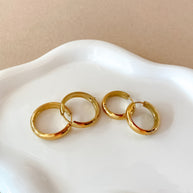 Golden Steel Big & Medium Hoops