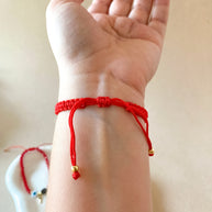 Variety of Red Threads Protection Charms Adjustable Bracelets