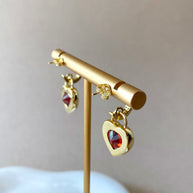 Red Heart Earrings