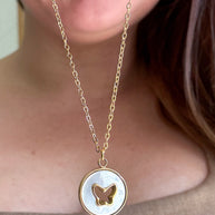 Mother of Pearl butterfly 🦋 Necklace