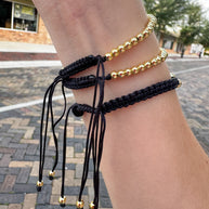 Pulseras Ajustables Doradas + Set