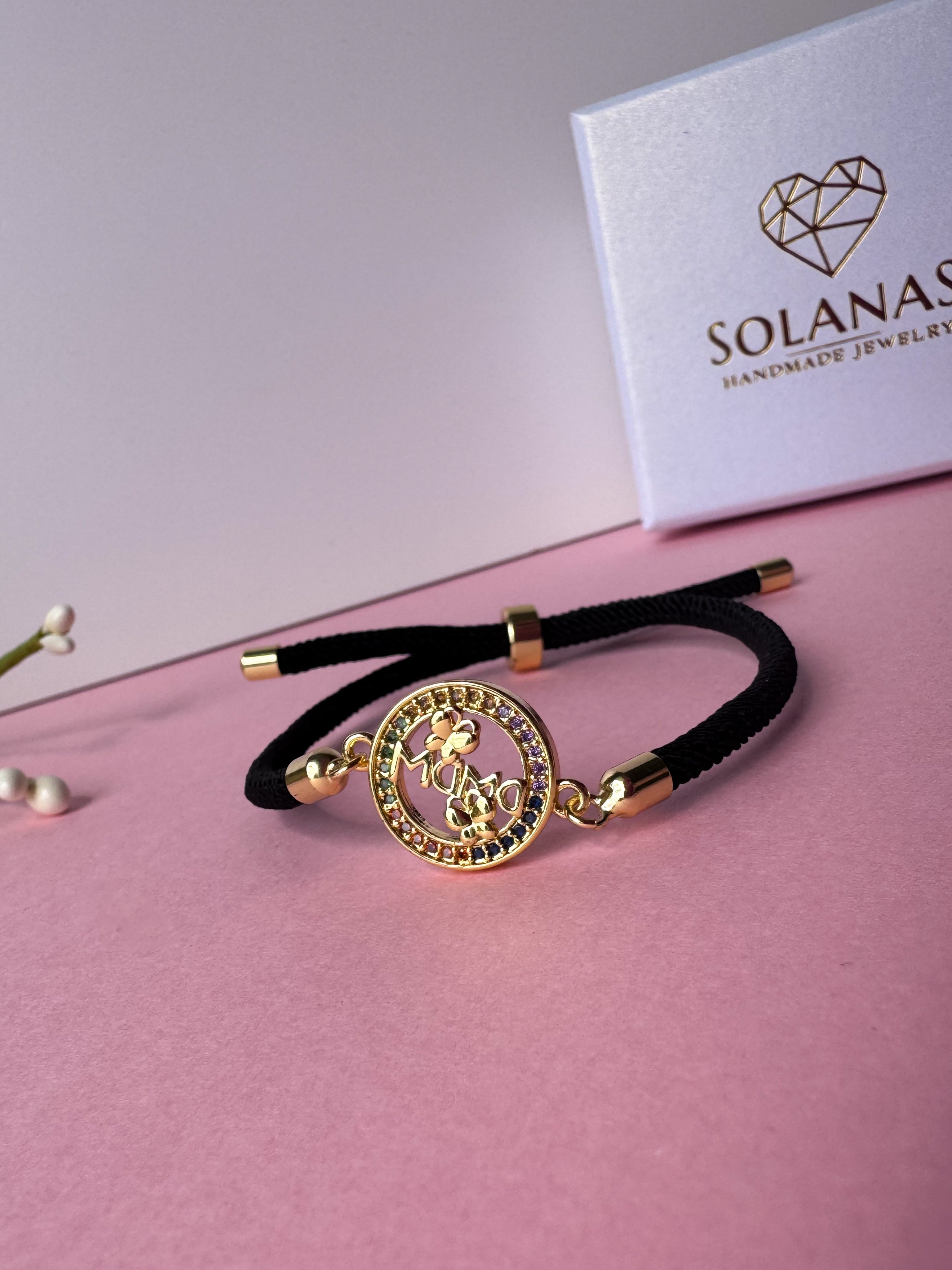 Mama Butterfly 🦋 Black & Red Bracelet