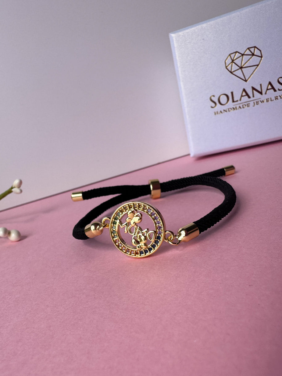 Mama Butterfly 🦋 Black & Red Bracelet