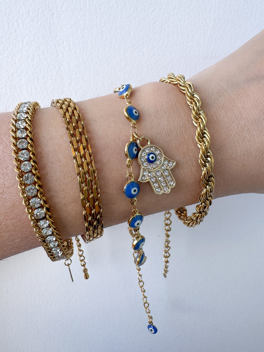 Variety of Steel Thick Style Bracelets