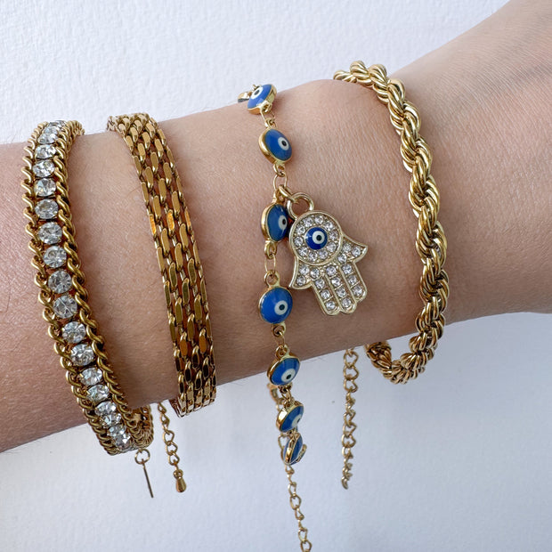 Variety of Steel Thick Style Bracelets
