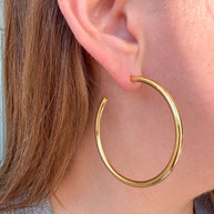 Aretes Acero Aros Grandes