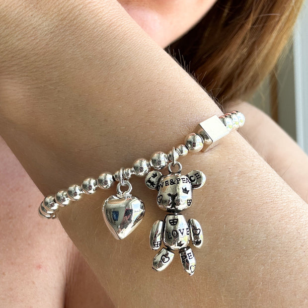 Sterling Silver Bear 🐻 Bracelet