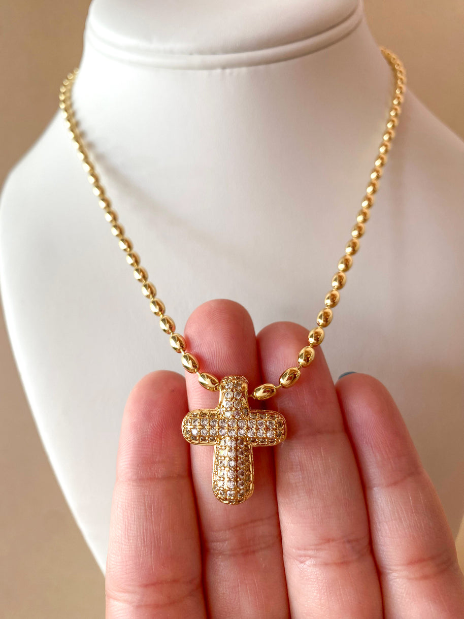 Crystals Star, Cross & Heart Style Necklaces
