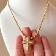 Crystals Star, Cross & Heart Style Necklaces
