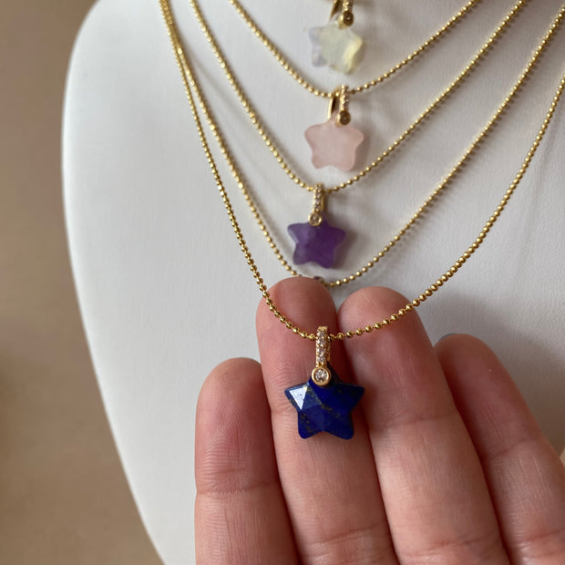 Stars Colorful Gems 💎 Adjustable Necklaces