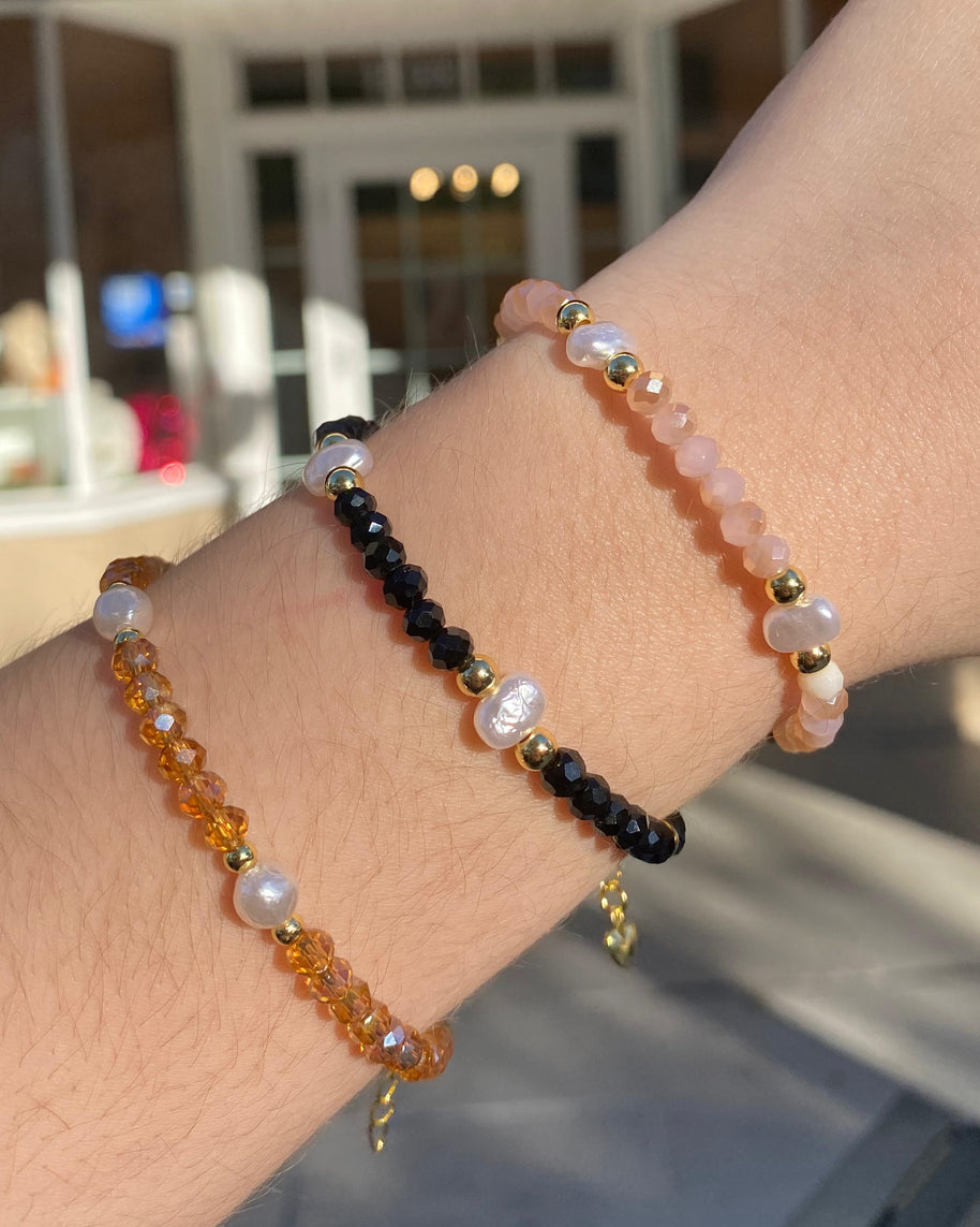 Colorful Beads & Pearls Bracelet