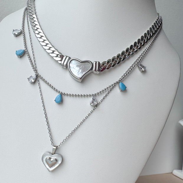 Silver Steel Style Necklace