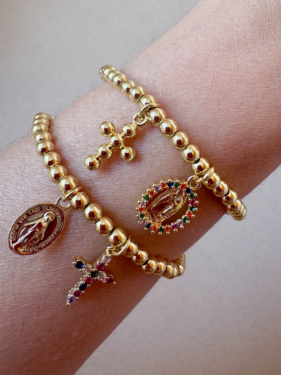 Religious Style Virgin Elastic Bracelet