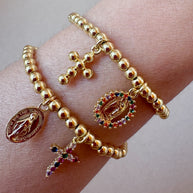Religious Style Virgin Elastic Bracelet