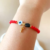 Variety of Red Threads Protection Charms Adjustable Bracelets