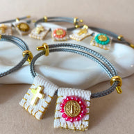 Adjustable Scapular St Benedict Colorful Bracelet