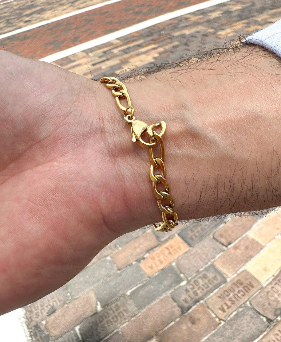 Basic Gold Link Bracelet