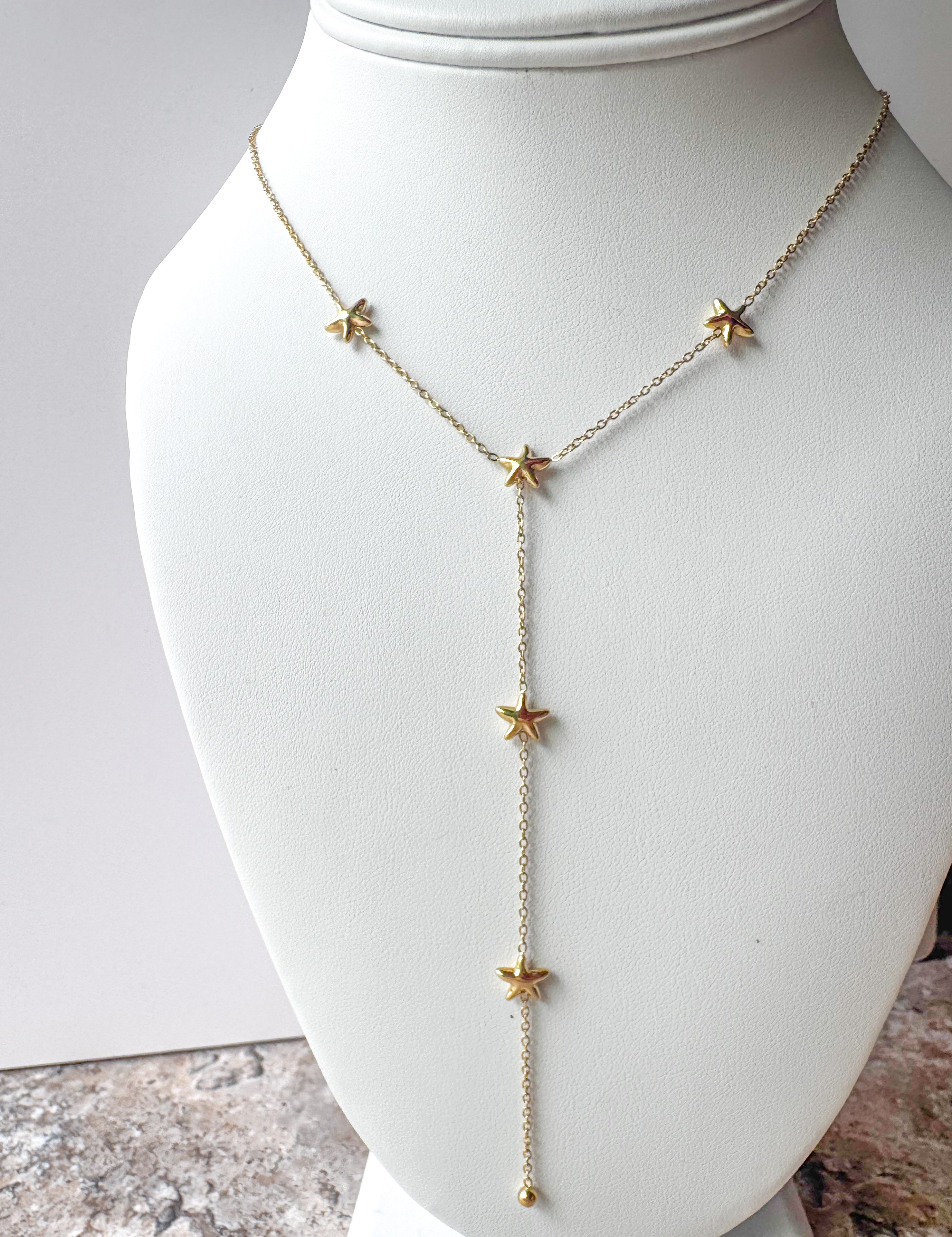 Silver & Gold Stars Necklace