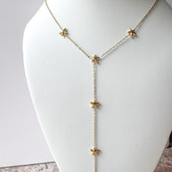 Silver & Gold Stars Necklace