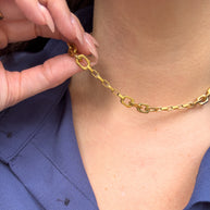 Chunky Link Steel Chain Necklace