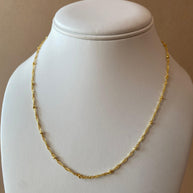 Interlaced Style Plain Golden Chain