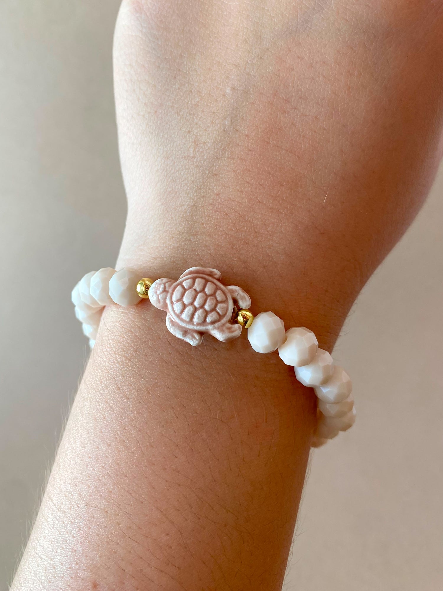 Light Pink Turtle 🐢 Elastic Bracelet