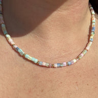 Pastel Colors Beads Necklace