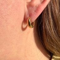 Gold & Silver Oval Hoops