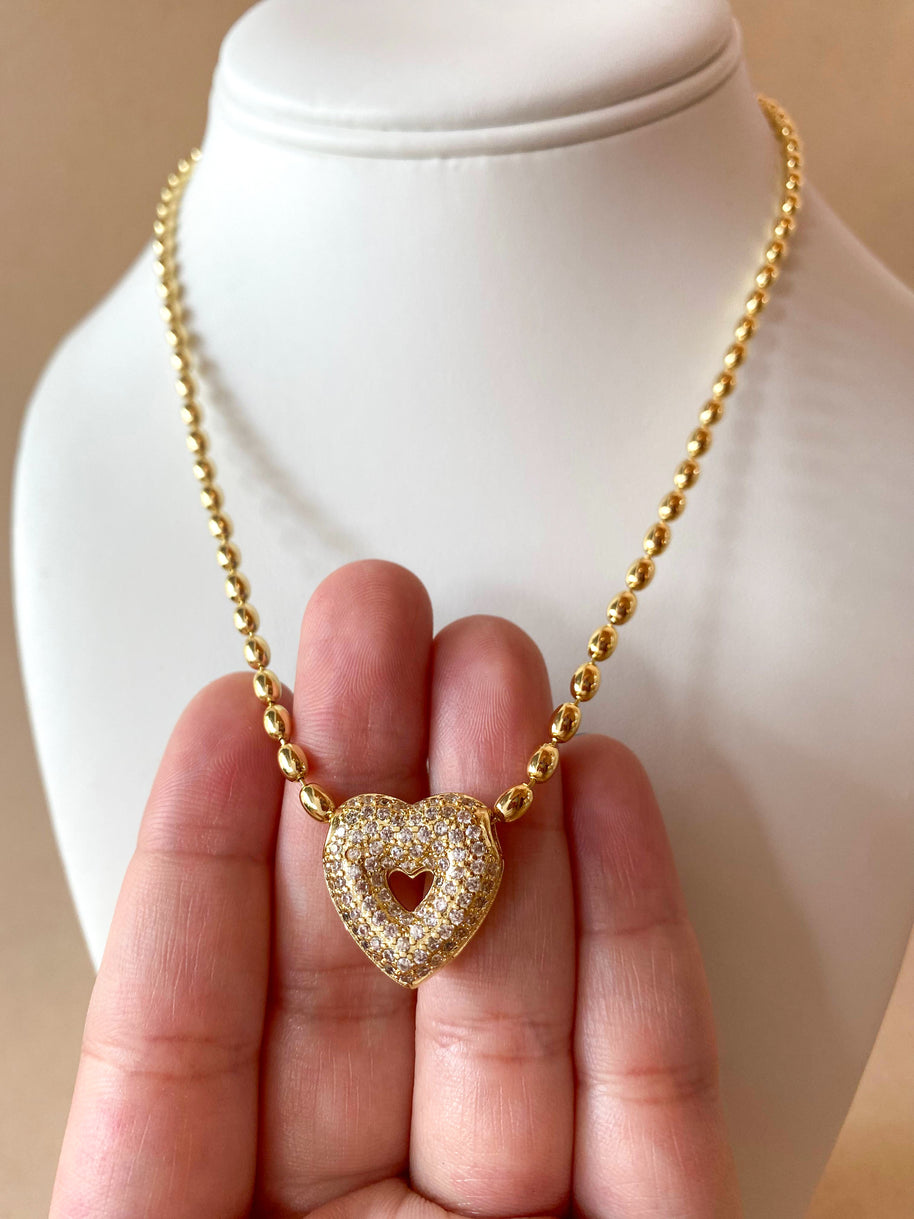 Crystals Star, Cross & Heart Style Necklaces