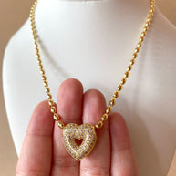 Crystals Star, Cross & Heart Style Necklaces