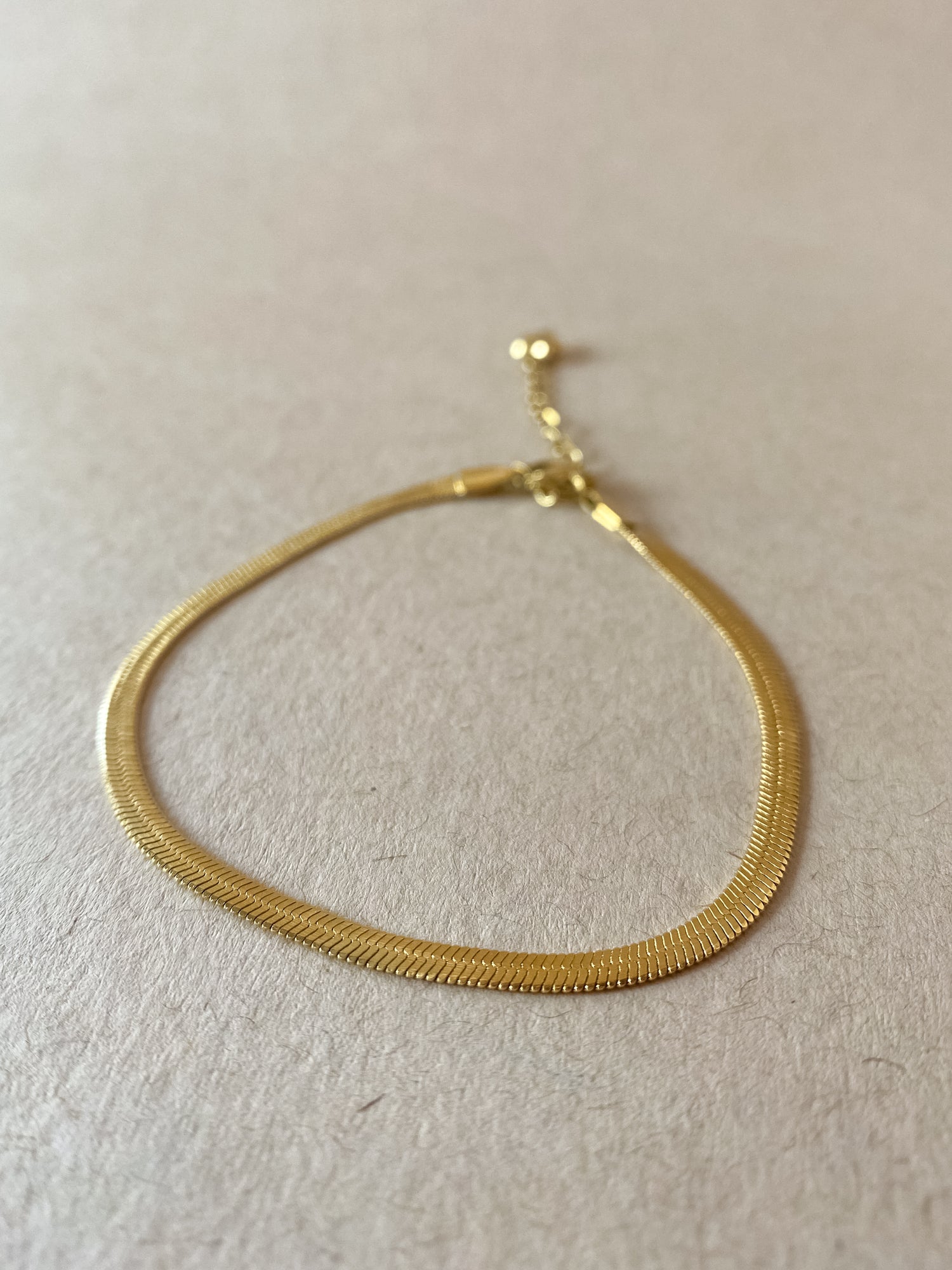 Golden Classic Style Steel Anklet