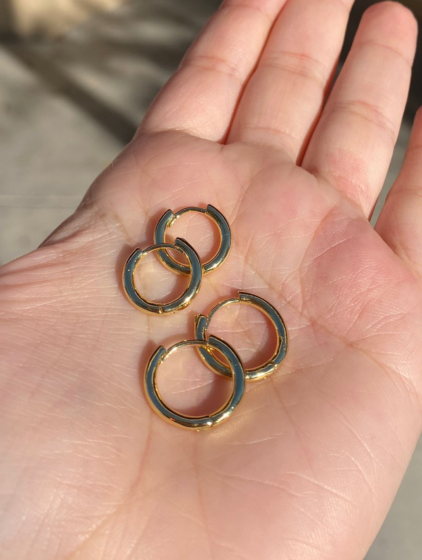 Classic Golden Hoops