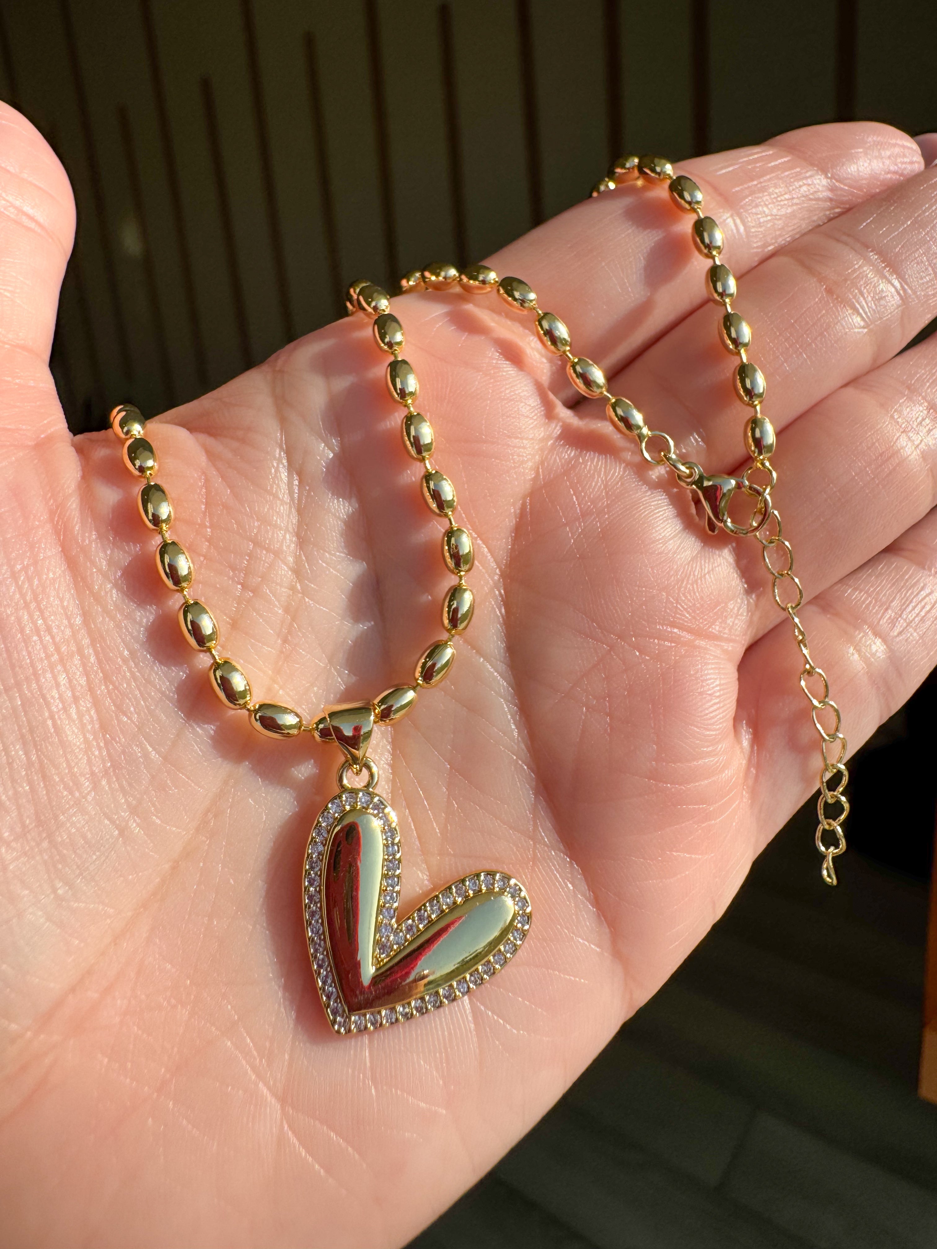 Cadena Corazon Circon