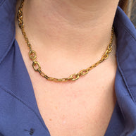 Chunky Link Steel Chain Necklace
