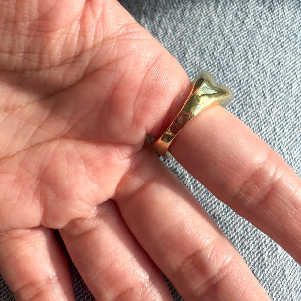 Anillo Doble Corazon Circones