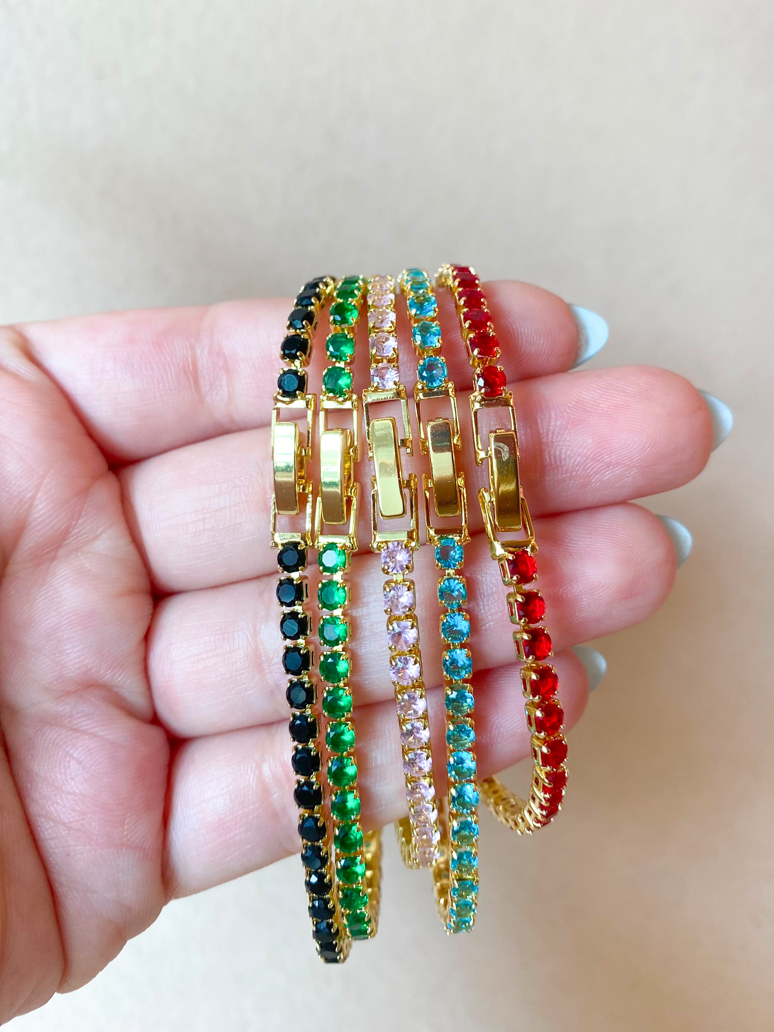Crystal Colorful Zircon Bracelets