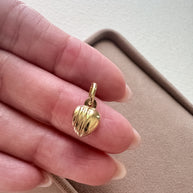 Little Heart 14k Solid Gold Charm