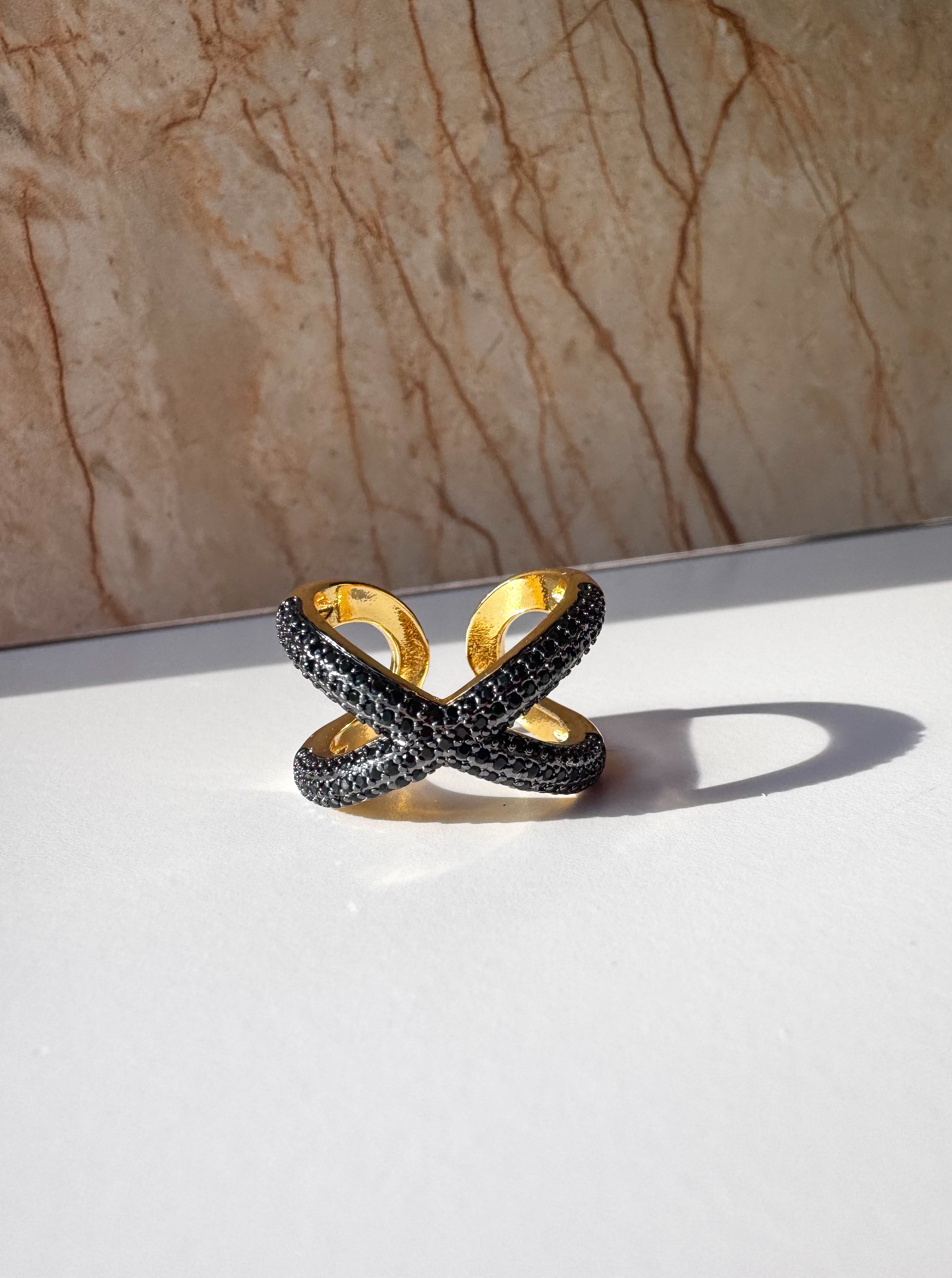 Anillo X Cristales Oscuros