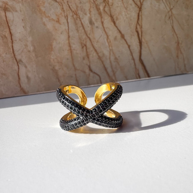 Anillo X Cristales Oscuros