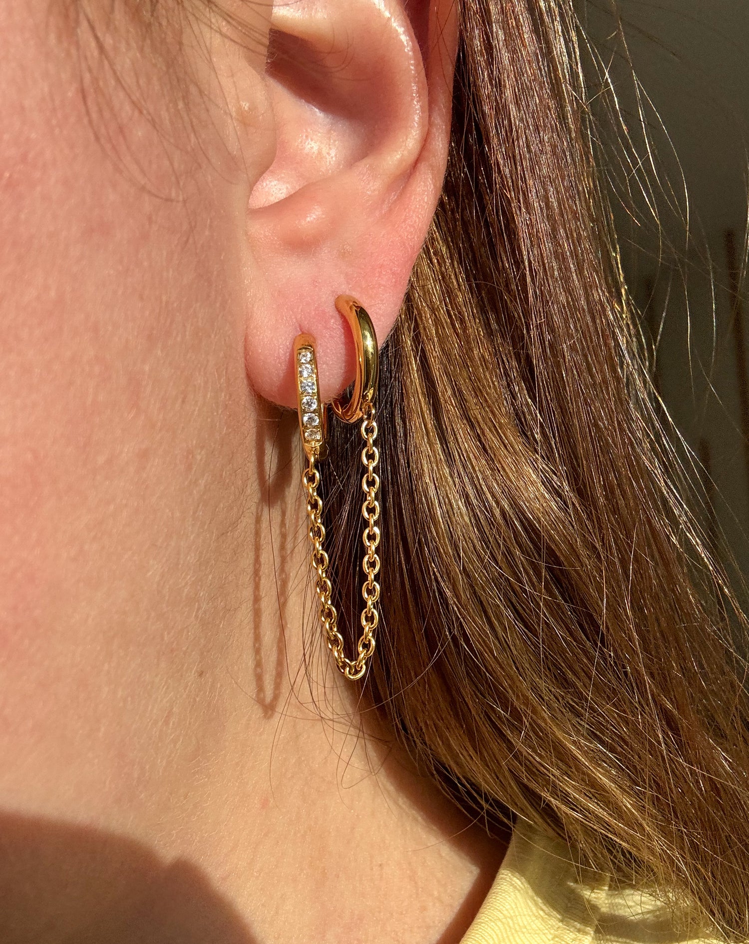 2 Hoops Style Earrings