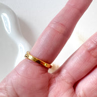 Black Heart Shape Steel Ring