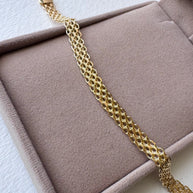 Bismark Style 18k Solid Gold Bracelet