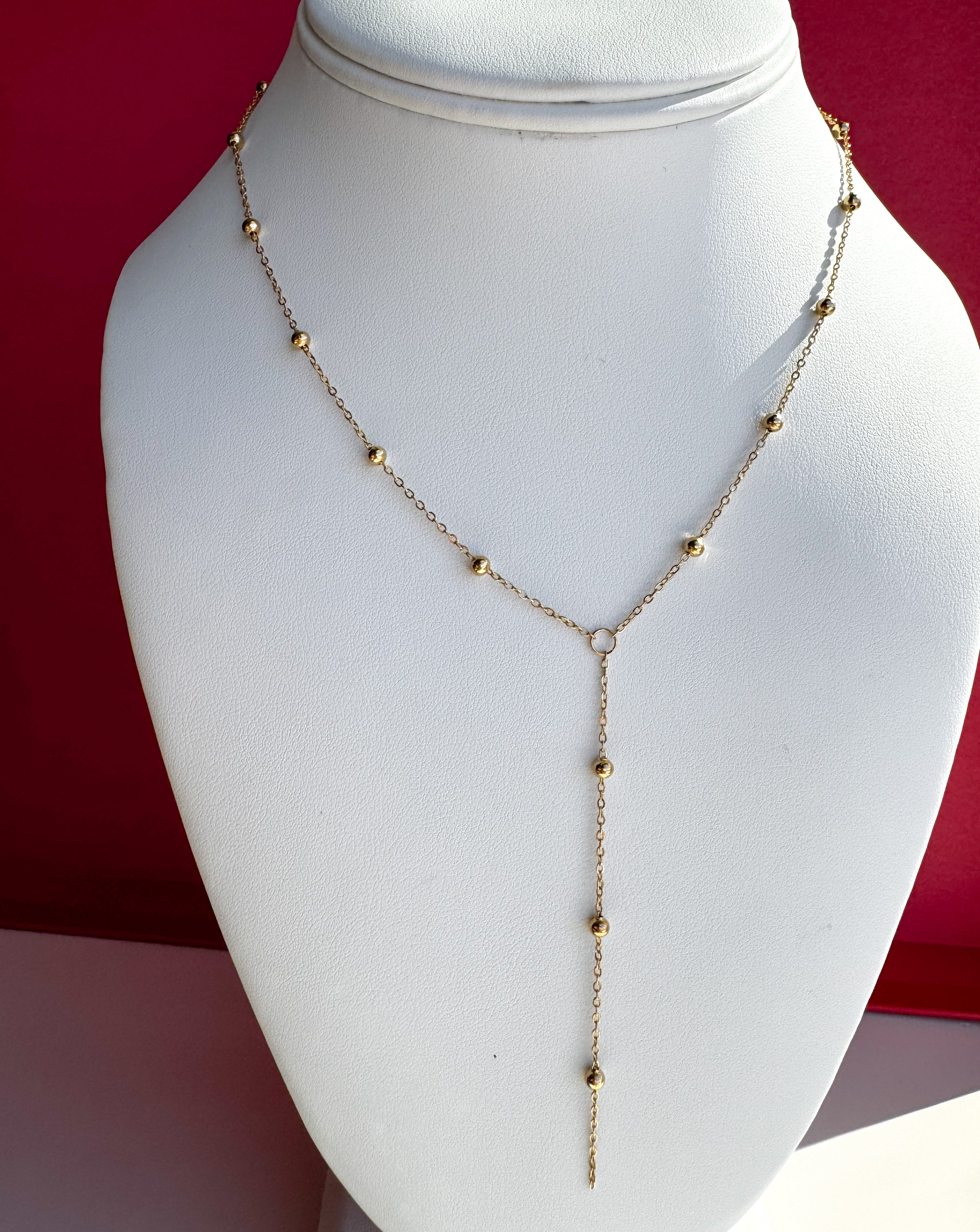 Cadena Larga Corbatín Gold