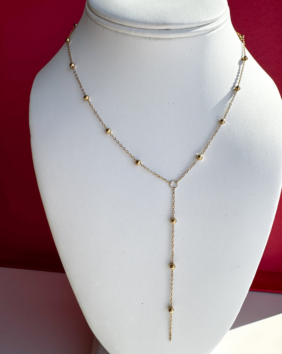 Cadena Larga Corbatín Gold