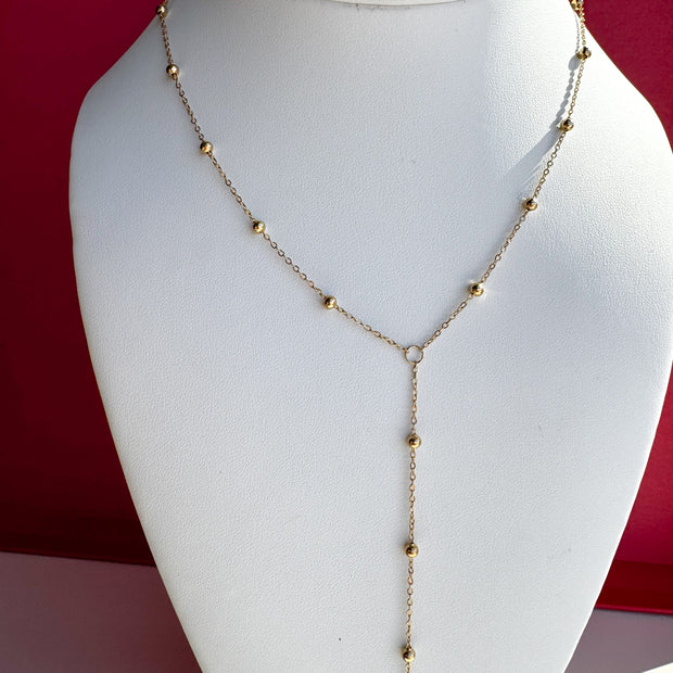 Cadena Larga Corbatín Gold